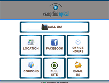 Tablet Screenshot of evangelineoptical.com